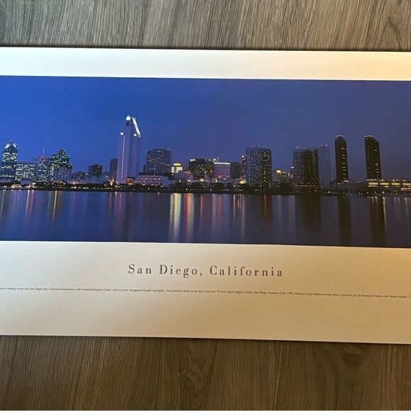 San Diego, California City Skyline Panorama - Twilight - Picture 2 of 7